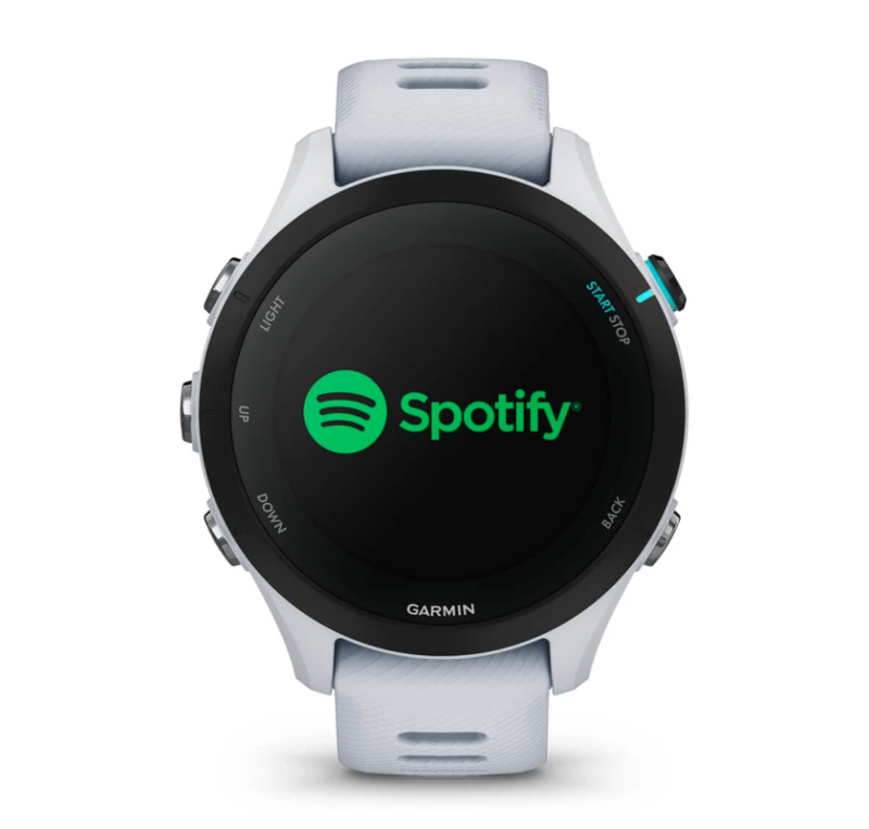 Garmin Forerunner 255S Music GPS Watch in Whitestone-1